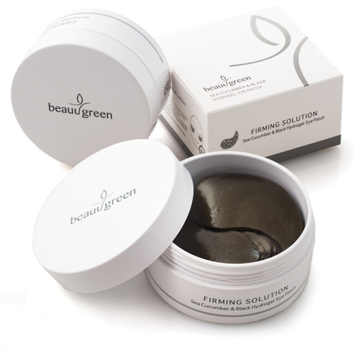 BeauuGreen Гидрогелевые патчи для глаз с экстрактом морского огурца - Hydrogel Sea Cucumber & Black Eye Patch, 60 шт