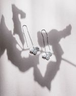 Серьги-протяжки Гортензия