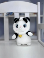 Мягкая игрушка Котенок в костюме случайный цвет 18 см
