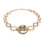 Браслет «Дракон» из красного золота