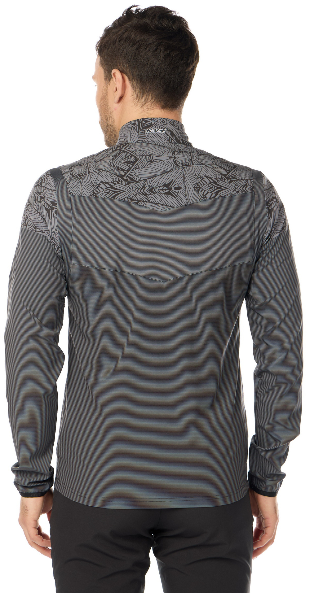 Куртка ветровка KV+ SPRINT jacket man, black/grey, 23S06.1