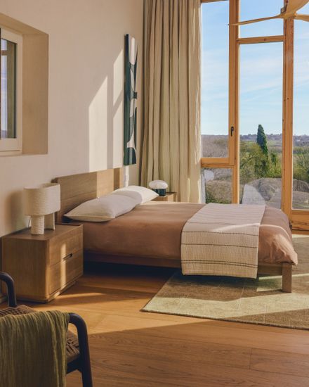 Ковер Eloda из шерсти и вискозы горчичного цвета, 200 x 300 см