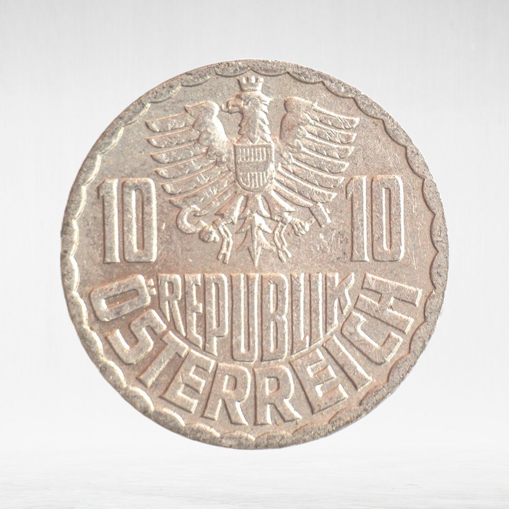 Austria, 10 Groschen, 1975, VF