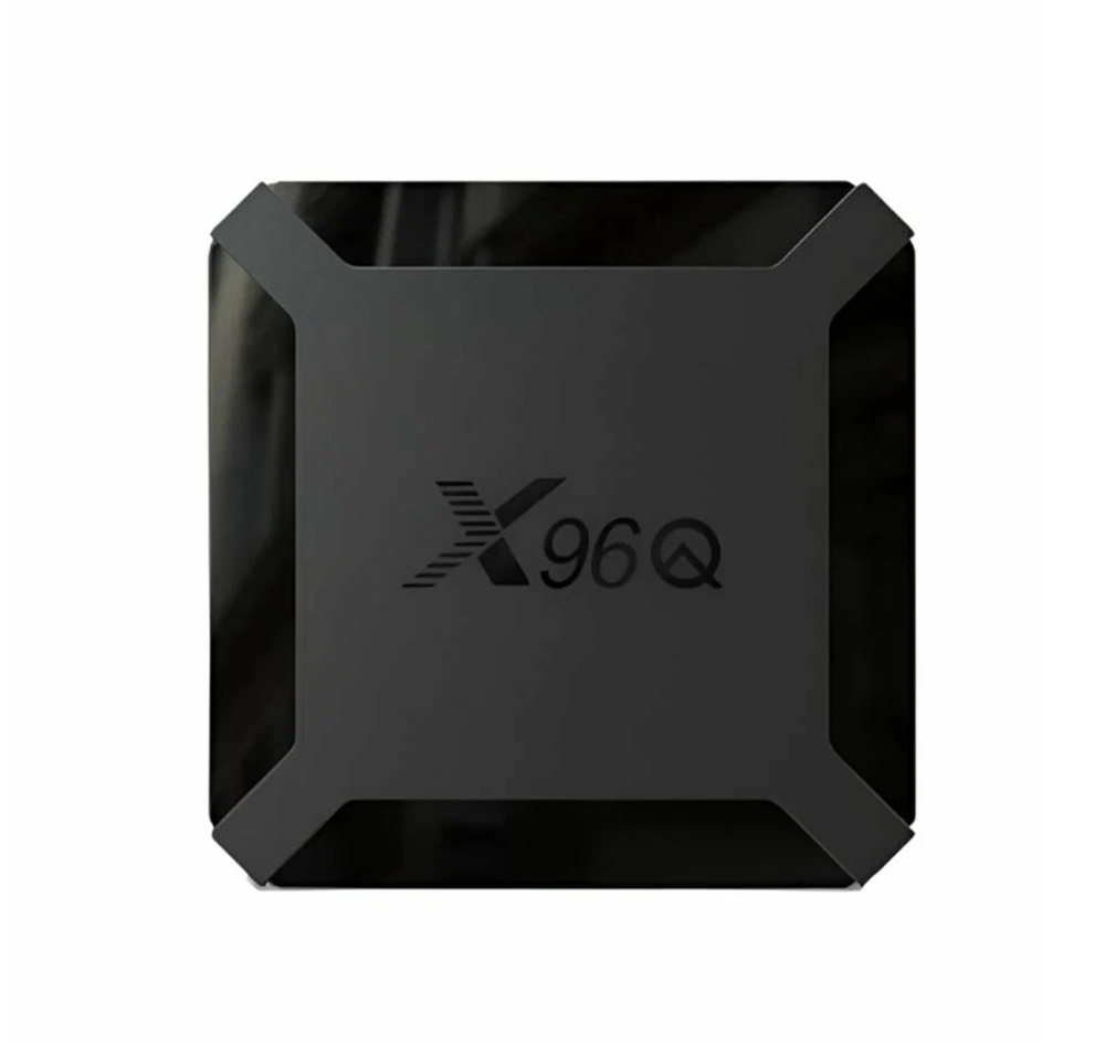 Медиаплеер Смарт ТВ приставка X96Q 8/128 ГБ Андроид , 4K Ultra HD, Медиаплеер SMART TV, Wi-Fi Android, 8 ГБ/128 ГБ, Wi-Fi, черный