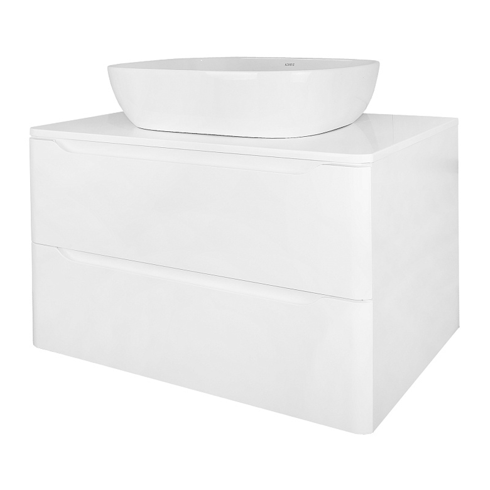 Тумба Azario LOTOS 70/2 700х460х500 подвесная, без раковины, белый гланцевый (CS00084143)