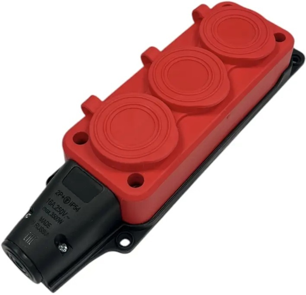 Удлинитель силовой iTOK i-CONNECT-COLOR-SUR-KG-315-3-54-20-RED