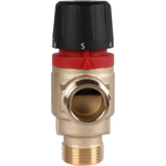 Клапан термостатический смесительный ROMMER - 3/4" (НР/НР, 35-60°C, Kvs 1.6, L-смешивание)