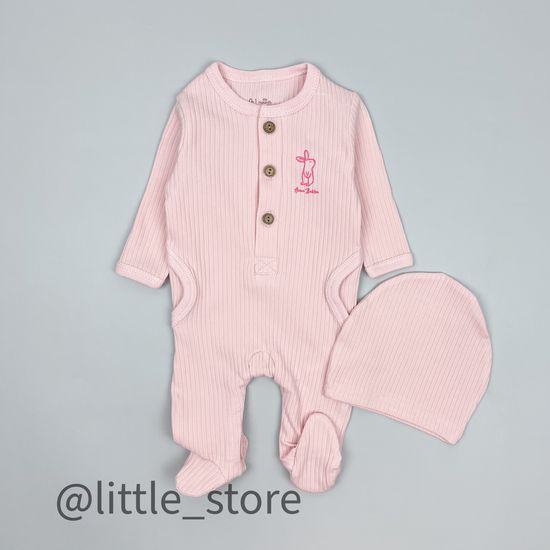 Слип "Original" из фактурного хлопка, Нежно-розовый