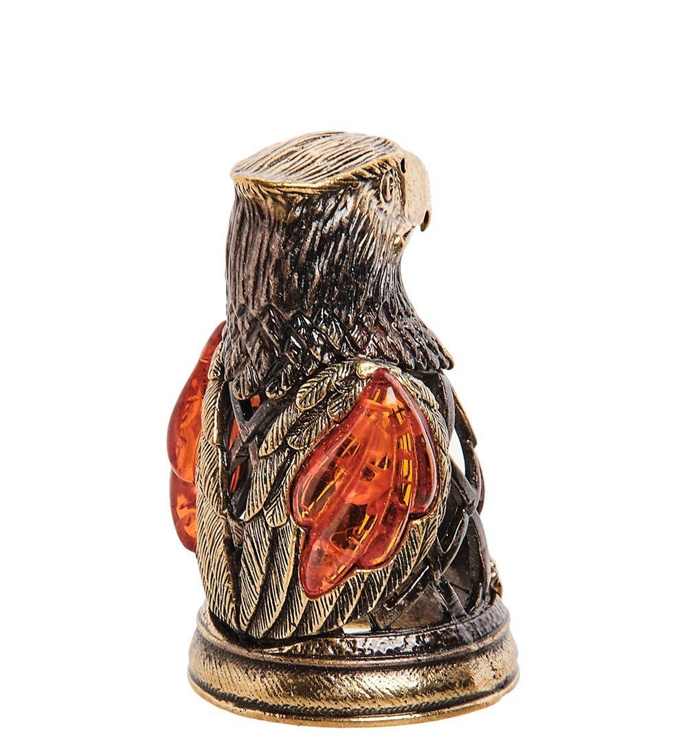 AM-2688 Колокольчик «Сокол» (латунь, янтарь)