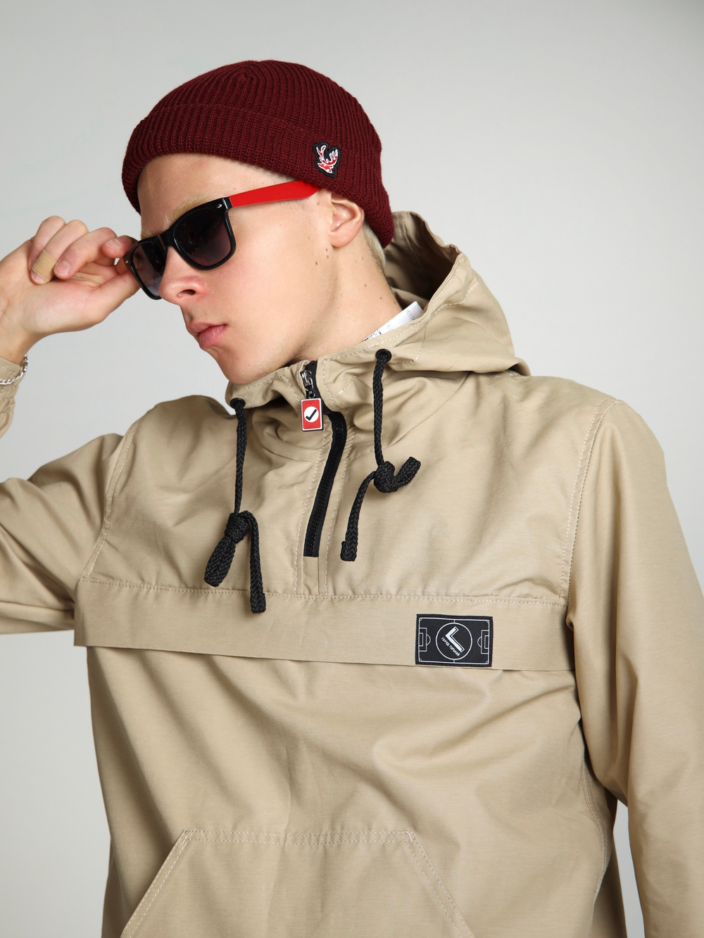 Анорак мужской без утеплителя бежевый Город Горький