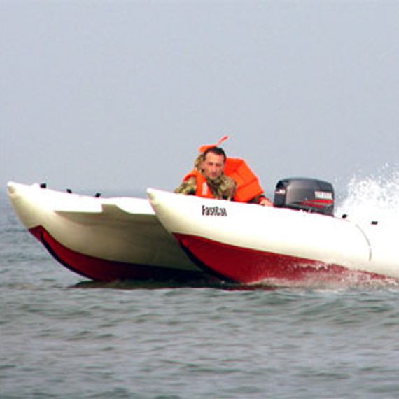 Надувной катамаран Badger FS 380 Blue&amp;White