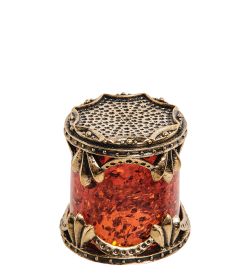 AM-1415 Наперсток (латунь, янтарь)