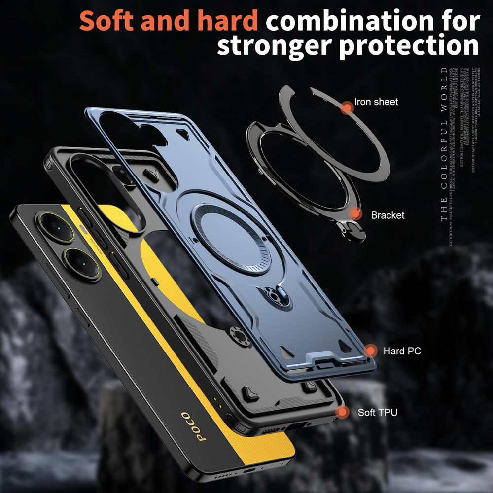 Чехол Magneto Case с кольцом для Poco X7 Pro 5G