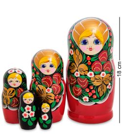 Народные промыслы МР-43/ 4-C Матрешка 5м «Аксиньюшка»