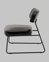 Лаунж-кресло Take, чёрная экокожа