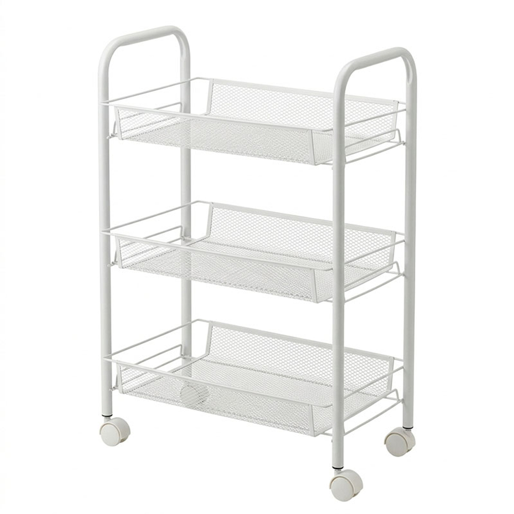 Тележка для ванной комнаты VAGN VIT, 26x44х63, белый