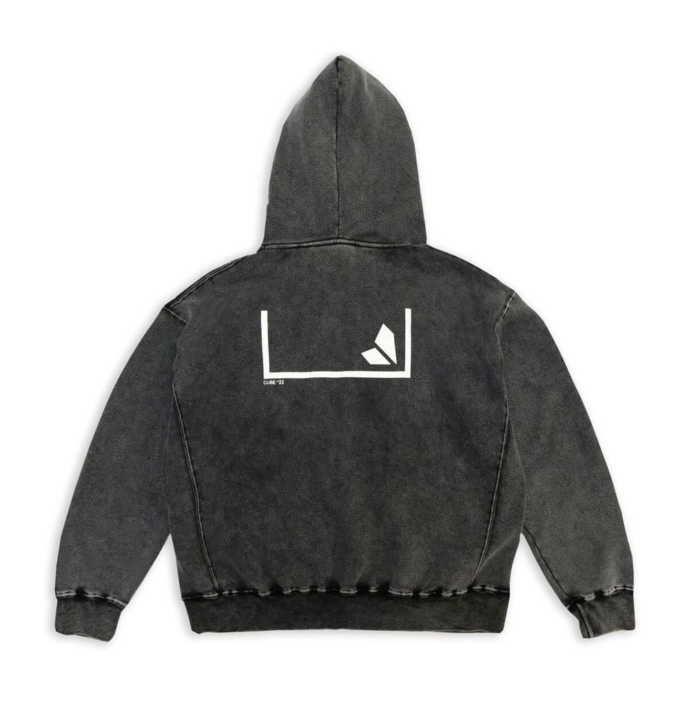 Худи CU8E С Начесом Garment-Dyed Concept Logo Warm Серый