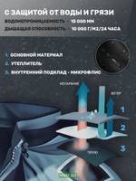 Костюм-поплавок мужской зимний "Rescuer II comfort" -40, hardguard, махагон, ХСН
