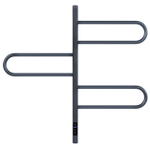 Полотенцесушитель электрический Vincea VTD-1R2CGE 44х80, графит, таймер