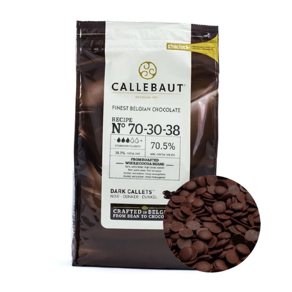 Шоколад Callebaut горький 70%,250гр