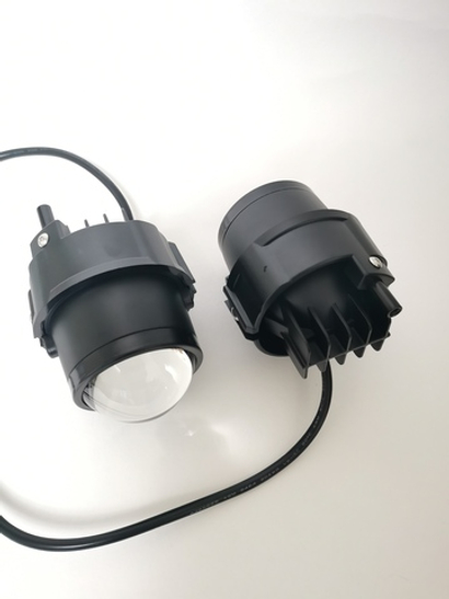 № 4 - J54 (2.5) Б. Дальний / ПТФ J54-4 BI-LED, 2.5, (2 режима, ближний, дальний, белый свет), для Nissan, светодиодные противотуманные фары (2 шт. / комплект) !