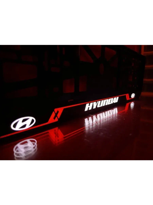 Рамка для номера с подсветкой RL. Hyundai.