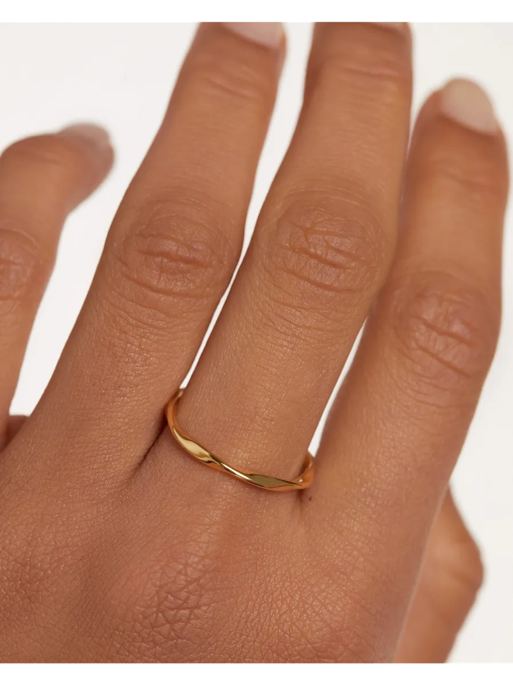 Кольцо женское PDPaola Spiral серебро 925 пробы покрытое золотом 750 пробы AN01-804