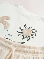 Футболка и шорты в комплекте для девочки Next AH6-446, Кремовый