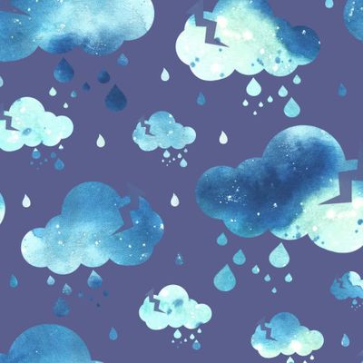 Дождь на фиолетовом