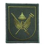 Шеврон вышитый батальона ЖДВ полевой (меч, ключ, шапка мономаха)