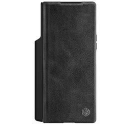 Кожаный чехол книжка от Nillkin для Samsung Galaxy Z Fold 6, серия Qin Pro Leather с защитной шторкой для камеры