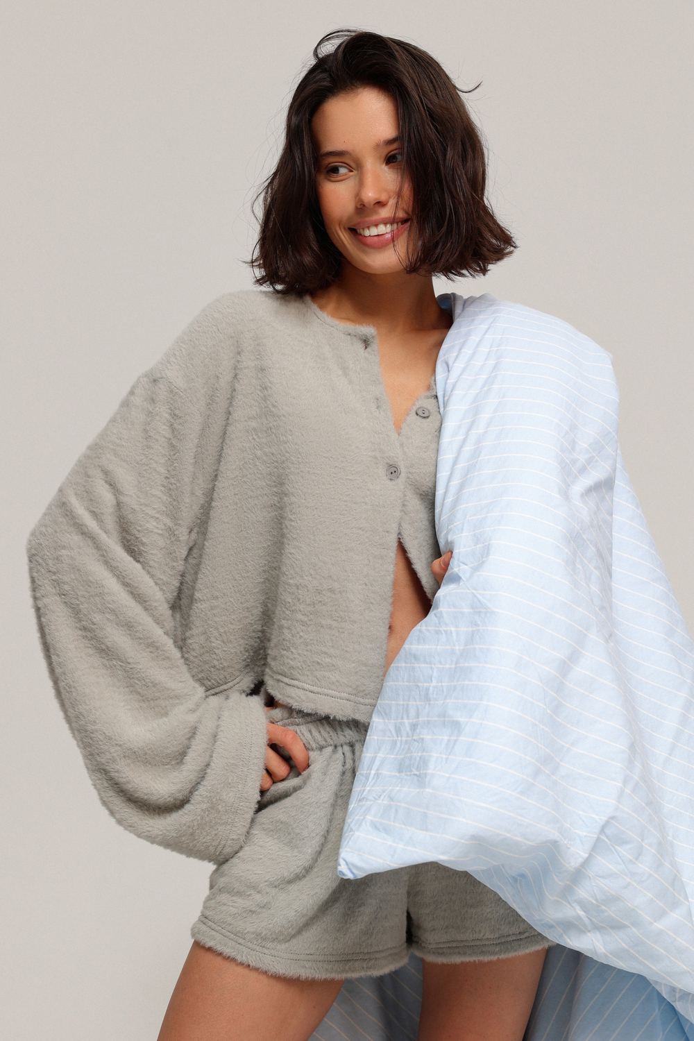 Кардиган пушистый