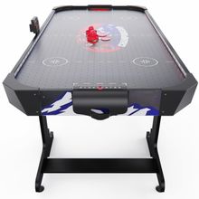 Игровой стол – аэрохоккей с подсветкой DFC Championship 53&amp;quot; 135 х 65 см, складной, черный