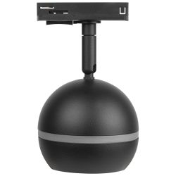 Трековый светильник однофазный ЭРА Round TR47-GX53 BK под лампу GX53 черный