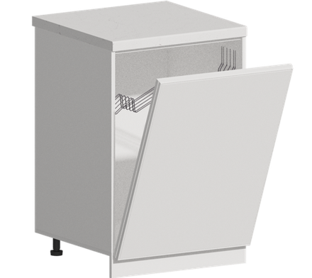 Кухня Модуль ШНВ 600 Графит / Белый Софт