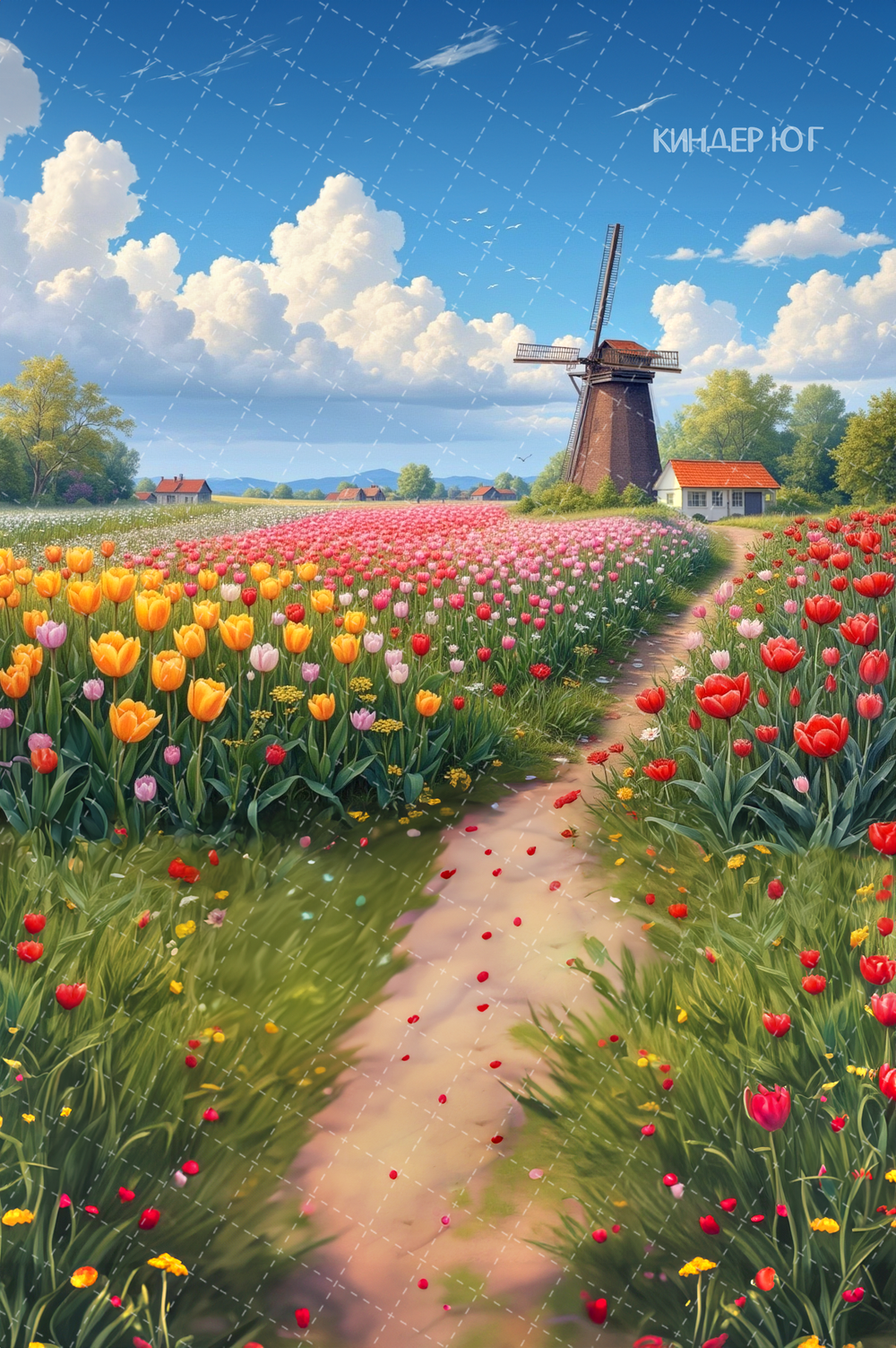 Фотофон "Поля тюльпанов" арт. ФФ903-63