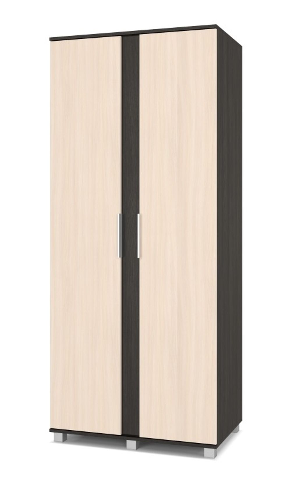 Шкаф двухстворчатый "Пандора" П21 (венге/млечный дуб)