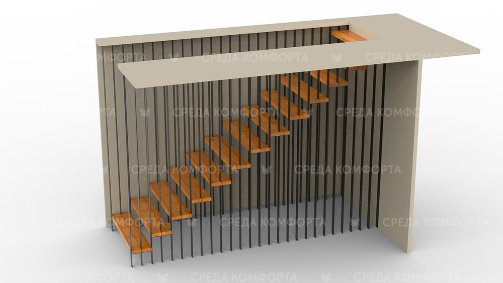 Деревянная лестница LSTN0039