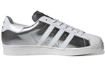 PRADA x adidas originals Superstar synthetic leather wrapped low-top sneakers for men and women the same silver 2020 edition