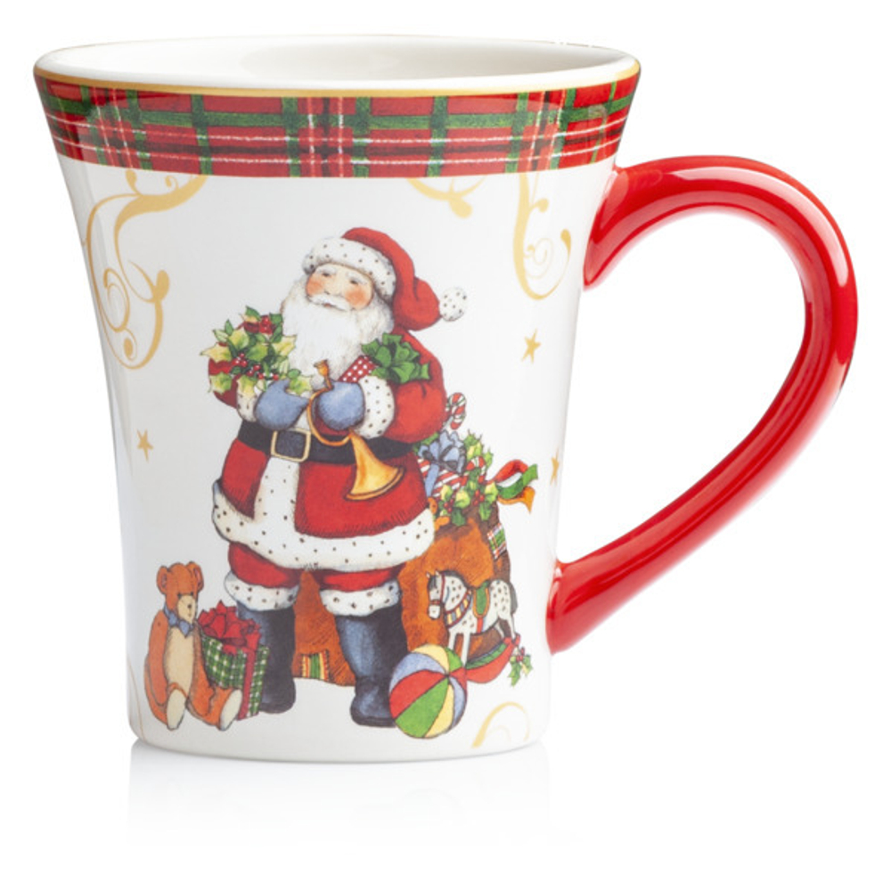 Кружка Certified Int. Винтажный Санта Мячик 540мл