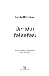 Ümidin fəlsəfəsi