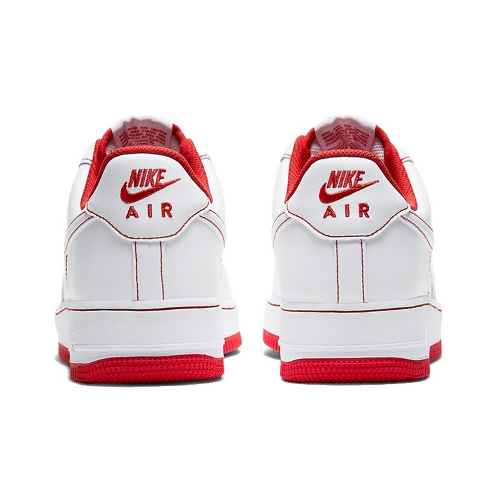 Кроссовки Nike Air Force 1 Low Contrast Stitch - White University Red