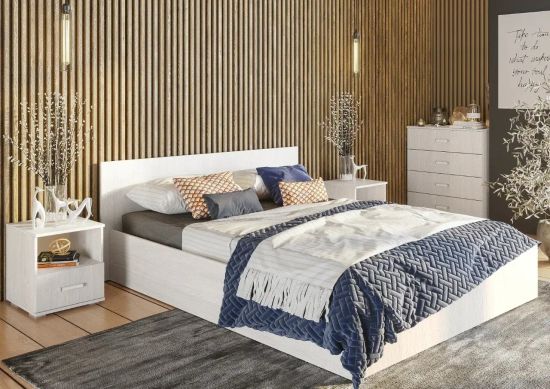 Белла bts КР-11 Кровать 1,4 ясень белый без тахты