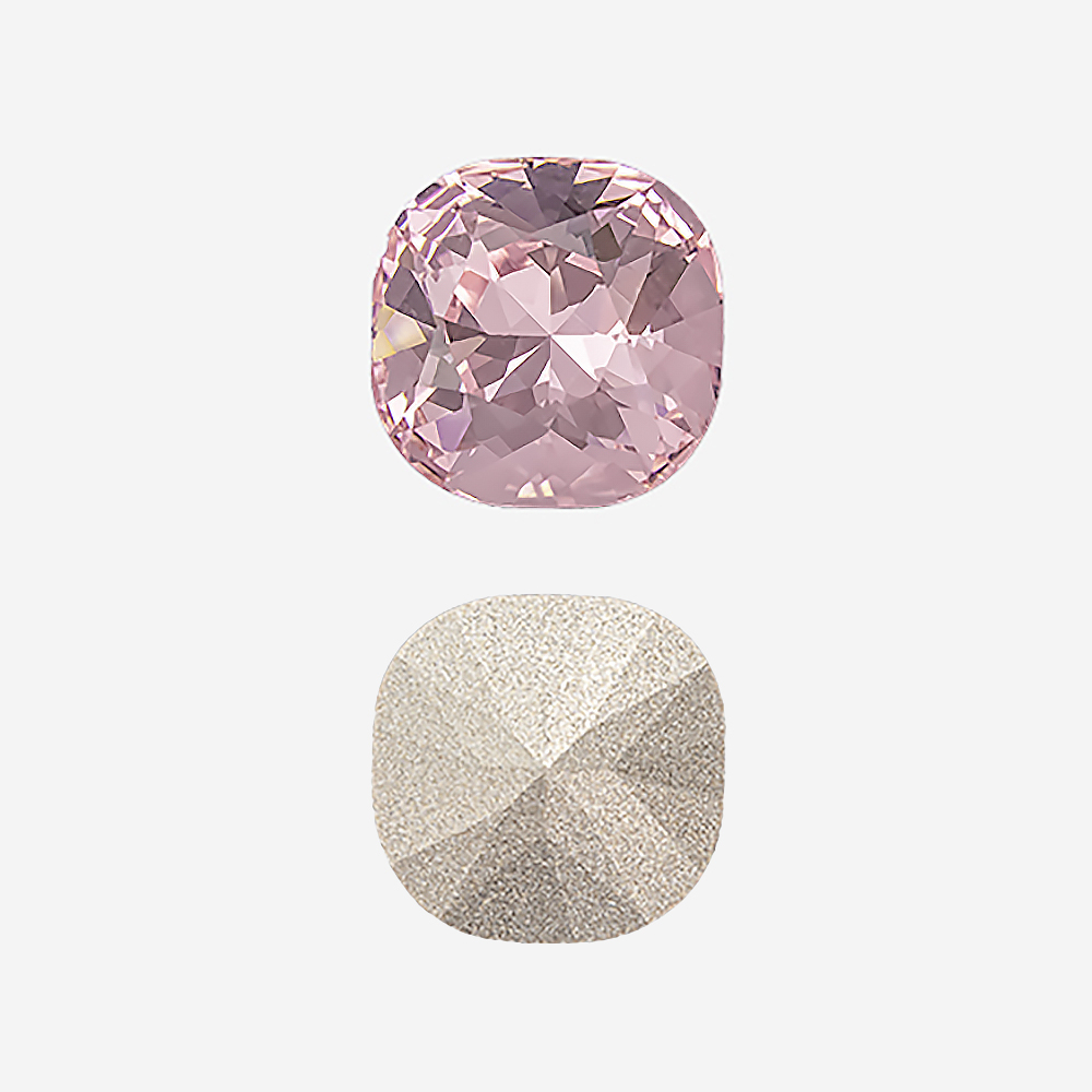 Кристалл Кушон (Сushion), оттенок "Розовый"/"Rose", 10мм