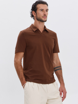 Футболка-поло трикотажная повседневная