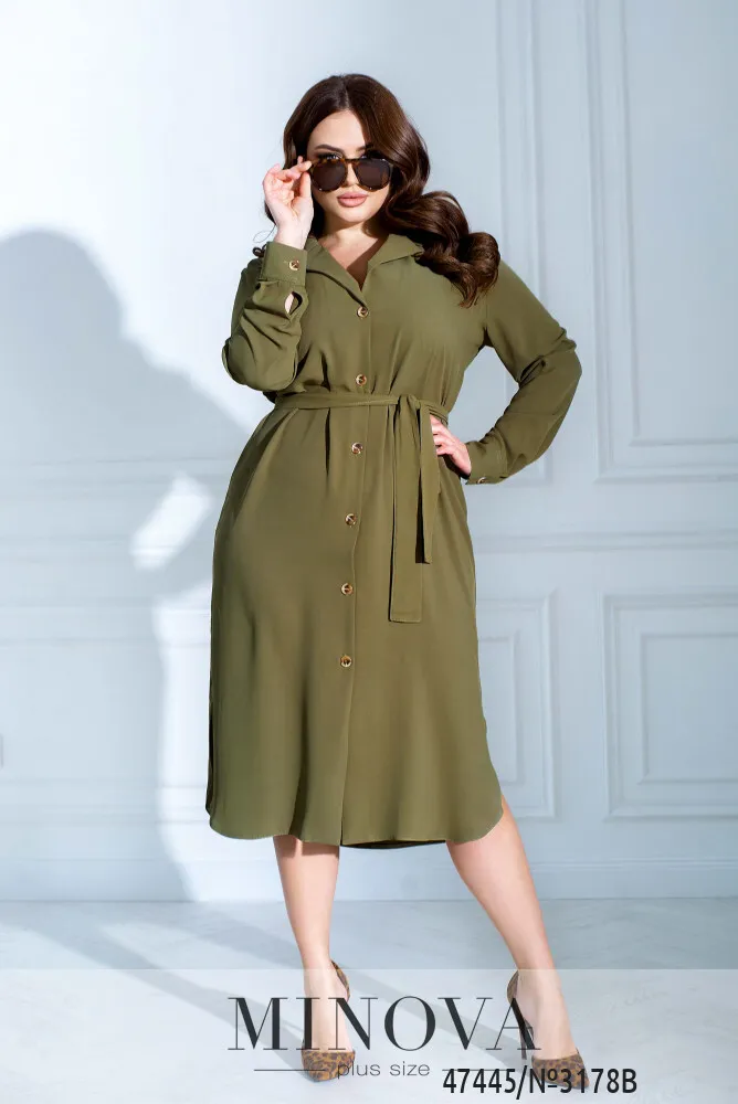 Платье 3178В-Хаки Minova