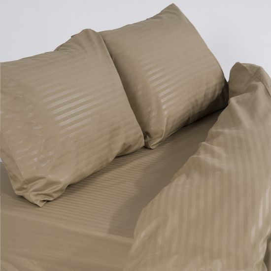 Пододеяльник Beigen , страйп полисатин  150x215  HOMY