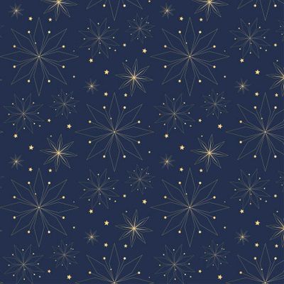 Праздничный Новогодний фон с золотыми снежинками