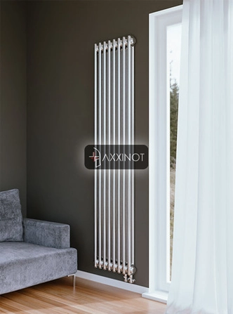 Axxinot Sentir Chrome 2180 - вертикальный двухтрубный трубчатый радиатор высотой 1800 мм, нижнее подключение