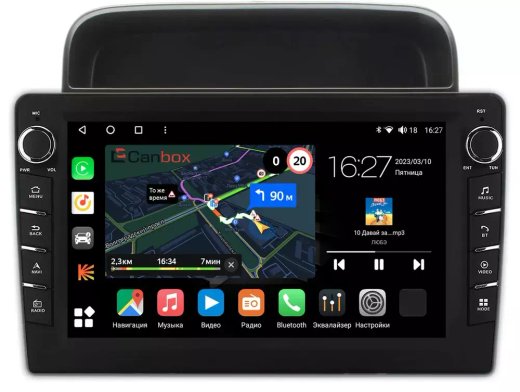 Магнитола для Toyota Land Cruiser 100, Lexus LX470 1998-2002 (левый руль, климат на ШГУ) - Canbox 10-1194 Android 10, ТОП процессор, CarPlay, 4G SIM-слот